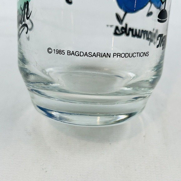 Vintage The Chipmunks Simon‎ Drinking Glass Tumbler 1985 Bagdasarian Productions - Picture 5 of 7
